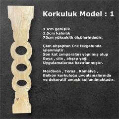 AHŞAP KORKULUK MODEL 1